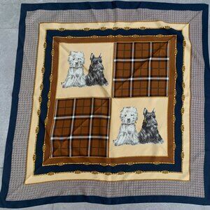 Scarf Made In Italy Dog Print 30x30